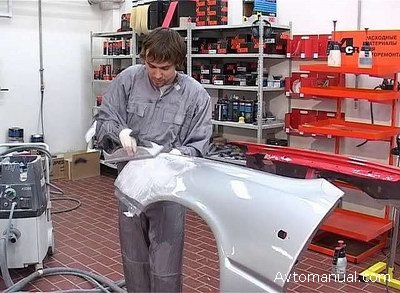 Скачать видео по абразивной обработке и нанесению лакокрасочного покрытия на кузов автомобиля