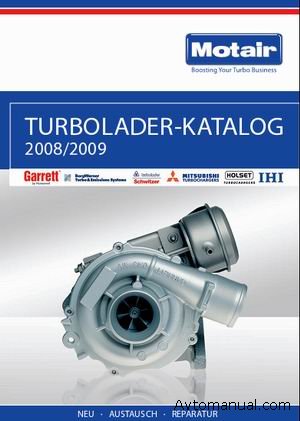 Каталог турбин Turbolader 2008 - 2009 производства Motair