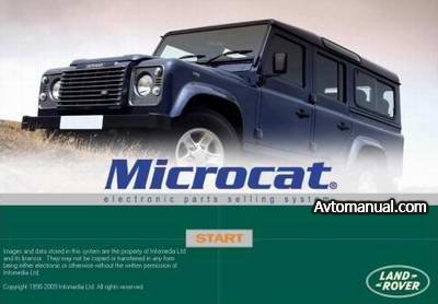 Каталог запасных частей Microcat Land Rover 07 / 2009 год