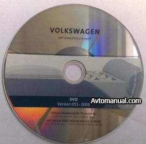 Программное обеспечения для блоков управления автомобилей Volkswagen Flash DVD v.051