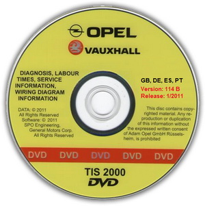 Документация по ремонту Opel TIS 2000 01.2011 (версия 114.0 B)