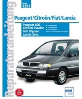 Руководство по ремонту Citroen Jumpy / Evasion, Peugeot Expert / 806, Fiat Ulysse / Scudo, Lancia Z (дизель) 1994 - 2001 года выпуска