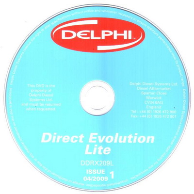 Каталог запасных частей ТНВД Delphi Direct Evolution 2009