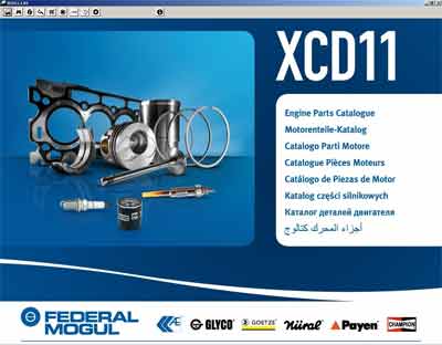 Каталог моторной группы Federal Mogul XCD 11.1.01 (2011)